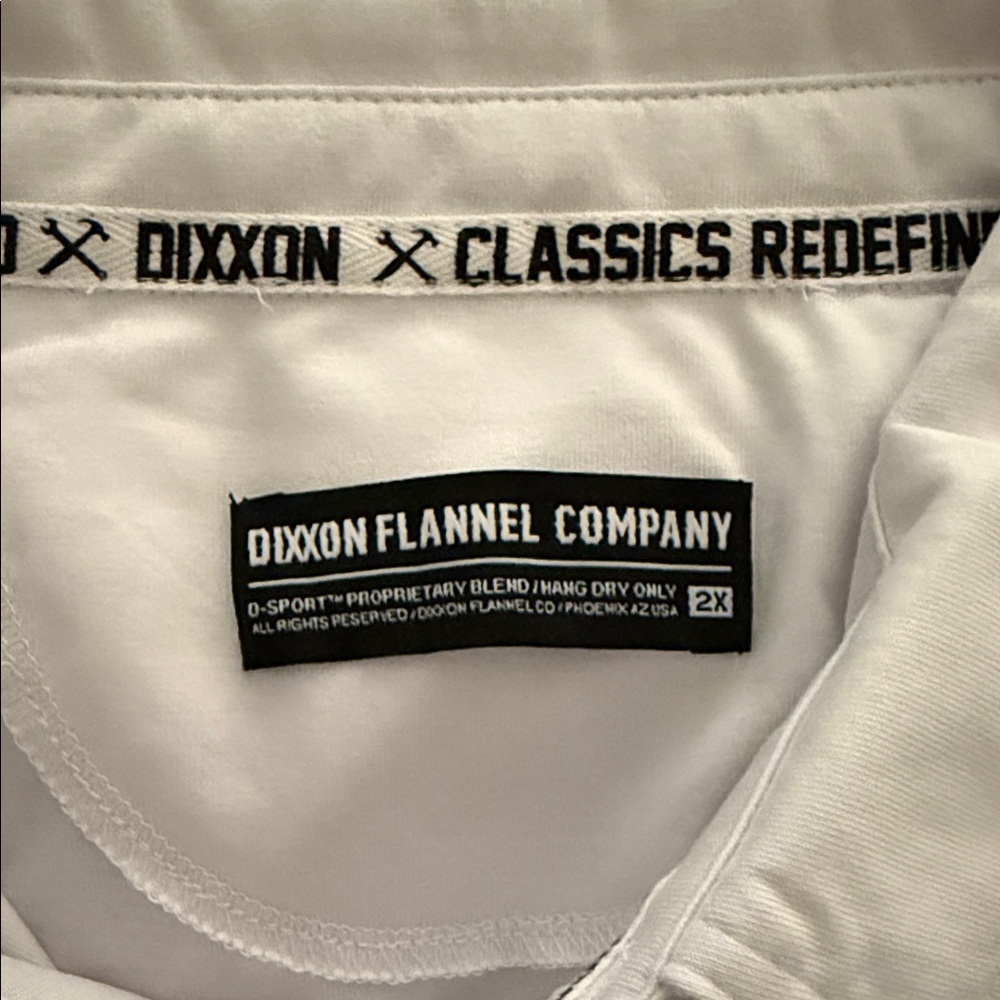 New Dixxon White Polo Shirt- Mens - Picture 8 of 9